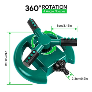 Aspersor de jardín 360°
