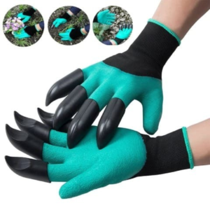guantes de jardín con garras